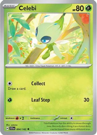 Image of Celebi 004/142  SV07 Stellar Crown - Uncommon