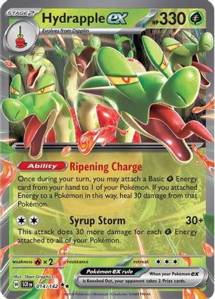 Image of Hydrapple ex 014/142  - Holofoil SV07 Stellar Crown - Double Rare