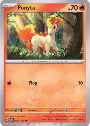 Image of Ponyta 019/142  SV07 Stellar Crown - Common