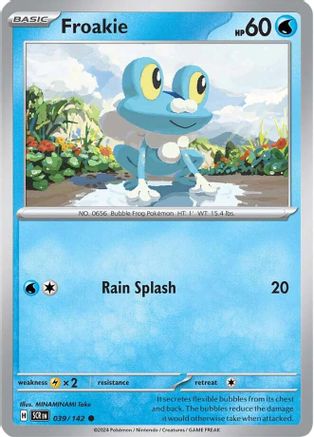 Image of Froakie 039/142  - Reverse Holofoil SV07 Stellar Crown - Common