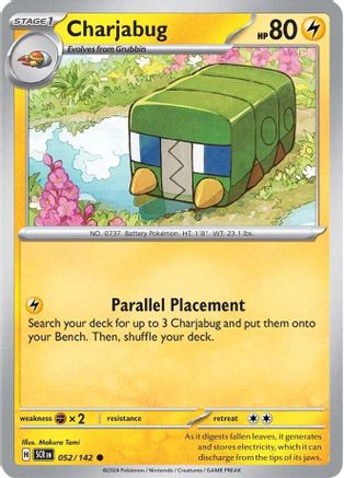 Image of Charjabug 052/142  - Reverse Holofoil SV07 Stellar Crown - Common