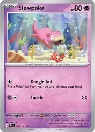 Image of Slowpoke 057/142  SV07 Stellar Crown - Common