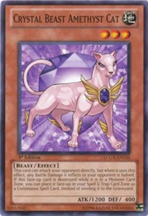Image of Crystal Beast Amethyst Cat (LCGX-EN156) - Legendary Collection 2 Unlimited