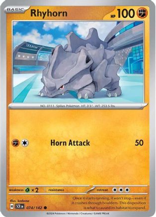 Image of Rhyhorn 074/142  SV07 Stellar Crown - Common