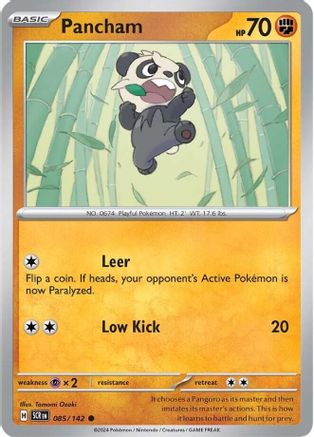 Image of Pancham 085/142  - Reverse Holofoil SV07 Stellar Crown - Common