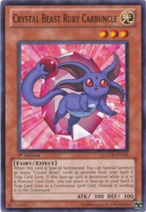 Image of Crystal Beast Ruby Carbuncle (LCGX-EN155) - Legendary Collection 2 1st Edition