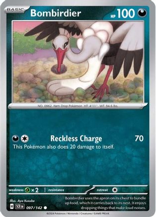 Image of Bombirdier 097/142  - Reverse Holofoil SV07 Stellar Crown - Common