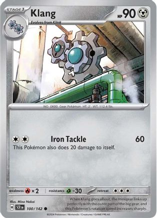Image of Klang 100/142  - Reverse Holofoil SV07 Stellar Crown - Common