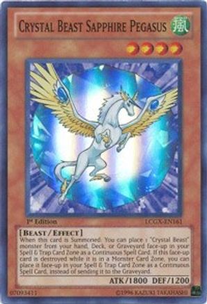 Image of Crystal Beast Sapphire Pegasus (LCGX-EN161) - Legendary Collection 2 Unlimited