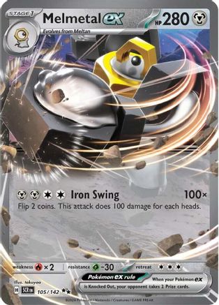 Image of Melmetal ex 105/142  - Holofoil SV07 Stellar Crown - Double Rare