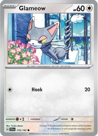 Image of Glameow 116/142  SV07 Stellar Crown - Common