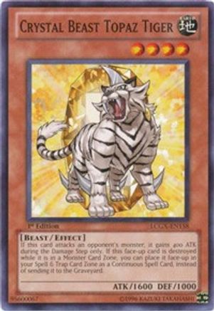 Image of Crystal Beast Topaz Tiger (LCGX-EN158) - Legendary Collection 2 Unlimited