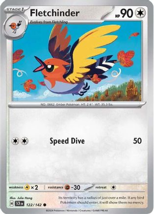 Image of Fletchinder 122/142  SV07 Stellar Crown - Common