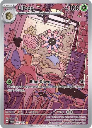 Image of Lileep 145/142  - Holofoil SV07 Stellar Crown - Illustration Rare