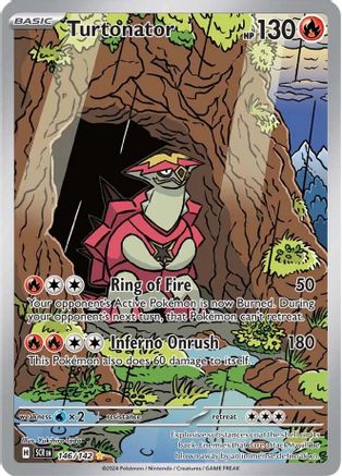 Image of Turtonator 146/142  - Holofoil SV07 Stellar Crown - Illustration Rare