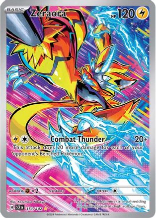 Image of Zeraora 151/142  - Holofoil SV07 Stellar Crown - Illustration Rare