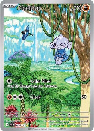 Image of Meditite 153/142  - Holofoil SV07 Stellar Crown - Illustration Rare