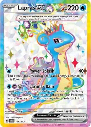 Image of Lapras ex 158/142  - Holofoil SV07 Stellar Crown - Ultra Rare