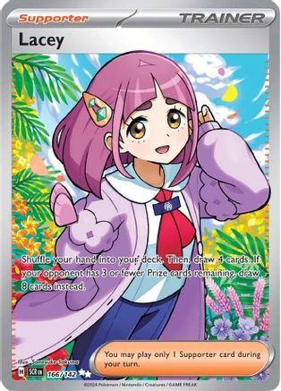 Image of Lacey 166/142  - Holofoil SV07 Stellar Crown - Ultra Rare