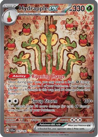 Image of Hydrapple ex 167/142  - Holofoil SV07 Stellar Crown - Special Illustration Rare