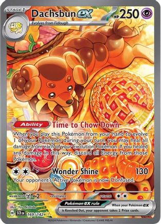 Image of Dachsbun ex 169/142  - Holofoil SV07 Stellar Crown - Special Illustration Rare