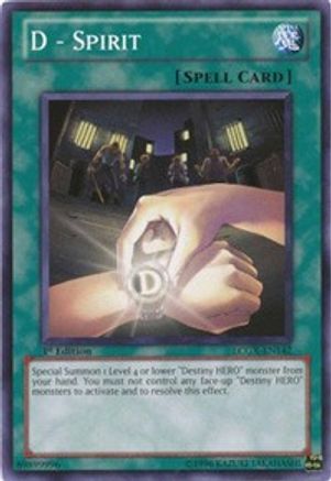Image of D - Spirit (LCGX-EN142) - Legendary Collection 2 1st Edition