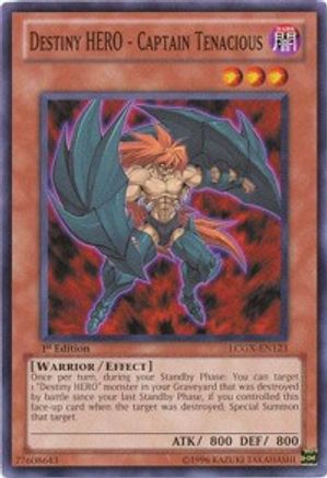 Image of Destiny HERO - Captain Tenacious (LCGX-EN123) - Legendary Collection 2 Unlimited