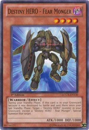 Image of Destiny HERO - Fear Monger (LCGX-EN130) - Legendary Collection 2 1st Edition