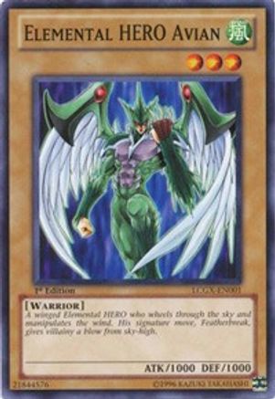 Image of Elemental HERO Avian (LCGX-EN001) - Legendary Collection 2 1st Edition