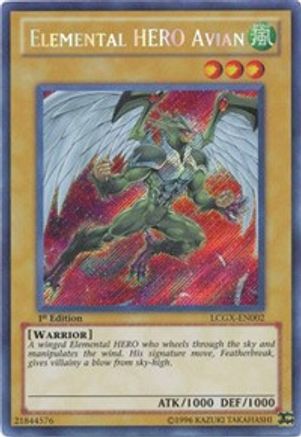 Image of Elemental HERO Avian (Alternate Art) (LCGX-EN002) - Legendary Collection 2 1st Edition