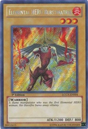 Image of Elemental HERO Burstinatrix (Alternate Art) (LCGX-EN004) - Legendary Collection 2 1st Edition