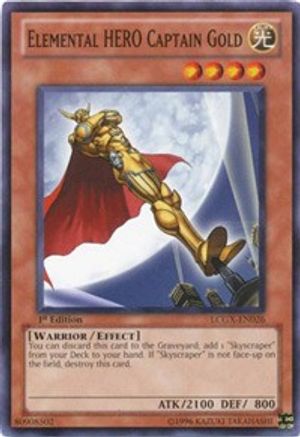 Image of Elemental HERO Captain Gold (LCGX-EN026) - Legendary Collection 2 Unlimited