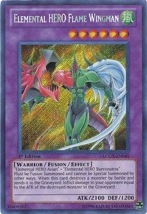 Image of Elemental HERO Flame Wingman (LCGX-EN045) - Legendary Collection 2 1st Edition