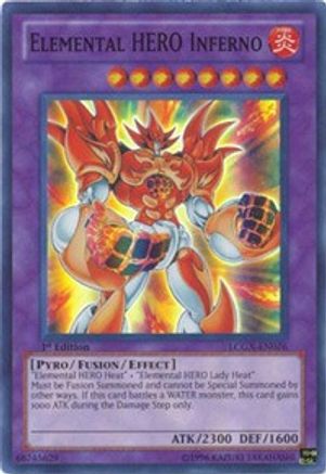 Image of Elemental HERO Inferno (LCGX-EN076) - Legendary Collection 2 1st Edition
