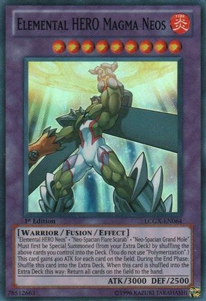 Image of Elemental HERO Magma Neos (LCGX-EN064) - Legendary Collection 2 1st Edition