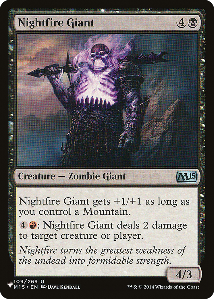 Image of Nightfire Giant (LIST-M15-109) - The List