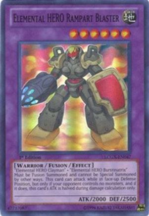 Image of Elemental HERO Rampart Blaster (LCGX-EN047) - Legendary Collection 2 1st Edition