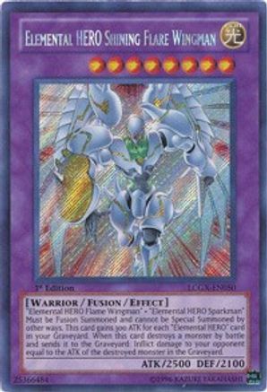 Image of Elemental HERO Shining Flare Wingman (LCGX-EN050) - Legendary Collection 2 1st Edition
