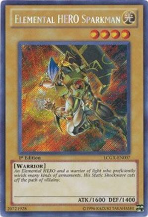 Image of Elemental HERO Sparkman (Alternate Art) (LCGX-EN007) - Legendary Collection 2 1st Edition