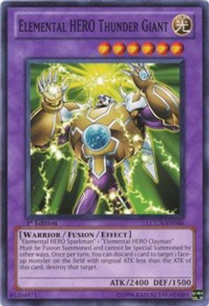 Image of Elemental HERO Thunder Giant (LCGX-EN046) - Legendary Collection 2 1st Edition
