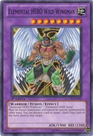 Image of Elemental HERO Wild Wingman (LCGX-EN055) - Legendary Collection 2 1st Edition