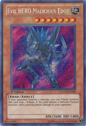Image of Evil HERO Malicious Edge (LCGX-EN029) - Legendary Collection 2 1st Edition