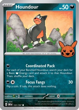 Image of Houndour 131/197  Trick or Trade BOOster Bundle 2024 - Common