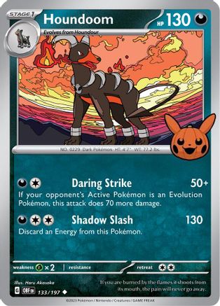 Image of Houndoom 133/197  Trick or Trade BOOster Bundle 2024 - Uncommon