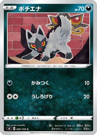 Image of Poochyena (066/100) - S4 Amazing Volt Tackle