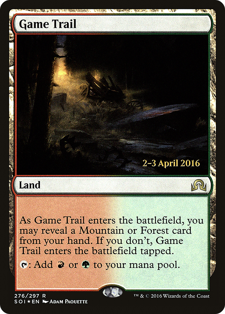 Image of Game Trail (PRE-276S) - Shadows over Innistrad Promos Foil