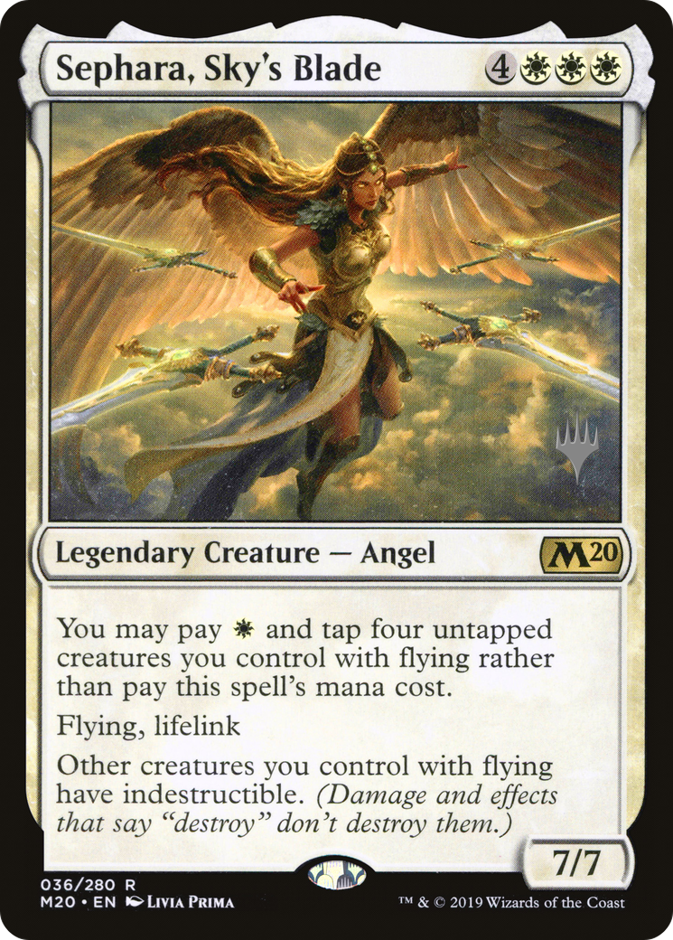 Image of Sephara, Sky's Blade (PPM20-036) - Core Set 2020 Promos Foil