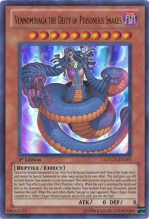 Image of Vennominaga the Deity of Poisonous Snakes (LCGX-EN191) - Legendary Collection 2 1st Edition