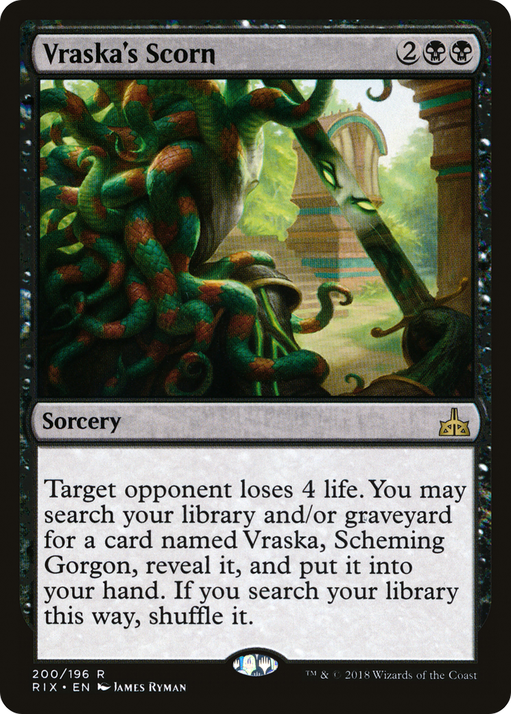 Image of Vraska's Scorn (RIX-200) - Rivals of Ixalan