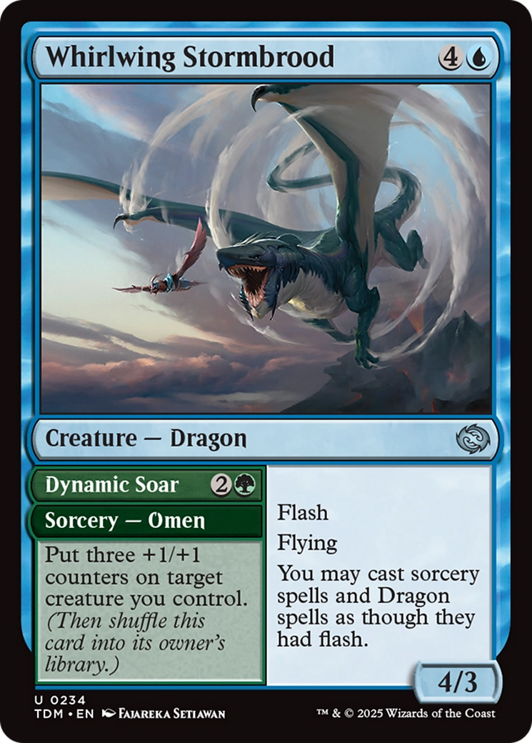 Image of Whirlwing Stormbrood (TDM-234) - Tarkir: Dragonstorm Foil
